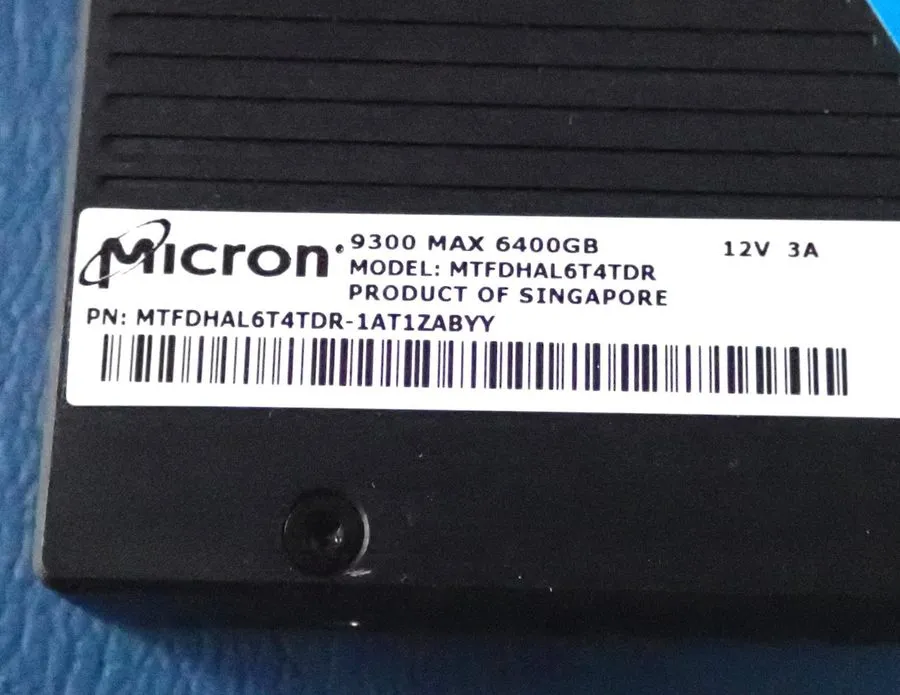 SSD-накопитель MICRON MTFDHAL6T4TDR 6.4TB 2.5" NVmE U.2 SSD 9300 Max 12k Hrs 95%