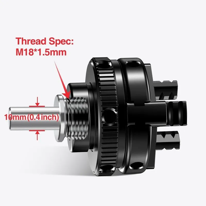 Режущий инструмент Woodworking Lathe Chuck 2 Inch Mini 3Jaw SelfCentering M18X1. — фото лота 2