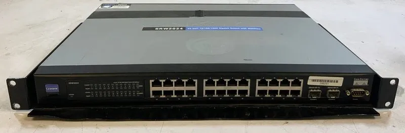 Коммутатор Linksys SRW2024 24 Port 10/100/1000 Gigabit Ethernet Network Switch