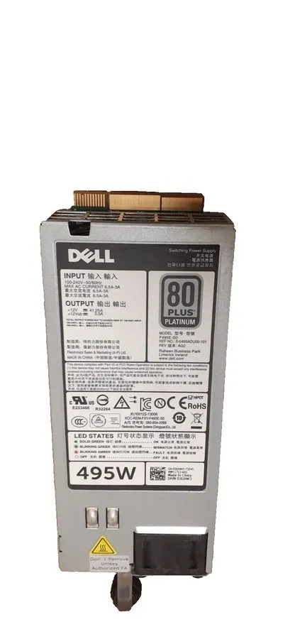 Блок питания Dell N24MJ PowerEdge R620/R720 495W Server Power Supply