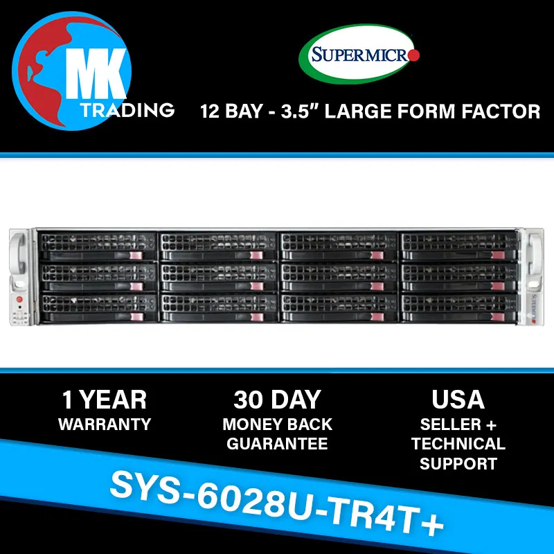 Сервер SuperMicro SYS-6028U-TR4T+ 12B LFF 2U Server -V1- Choose CPUs/RAM Wholesa