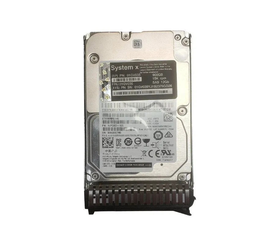 Сервер Lenovo 01GV035 01GV039 900GB 01GV036 2.5" SAS 15K 12G Server HDD Hard Dri