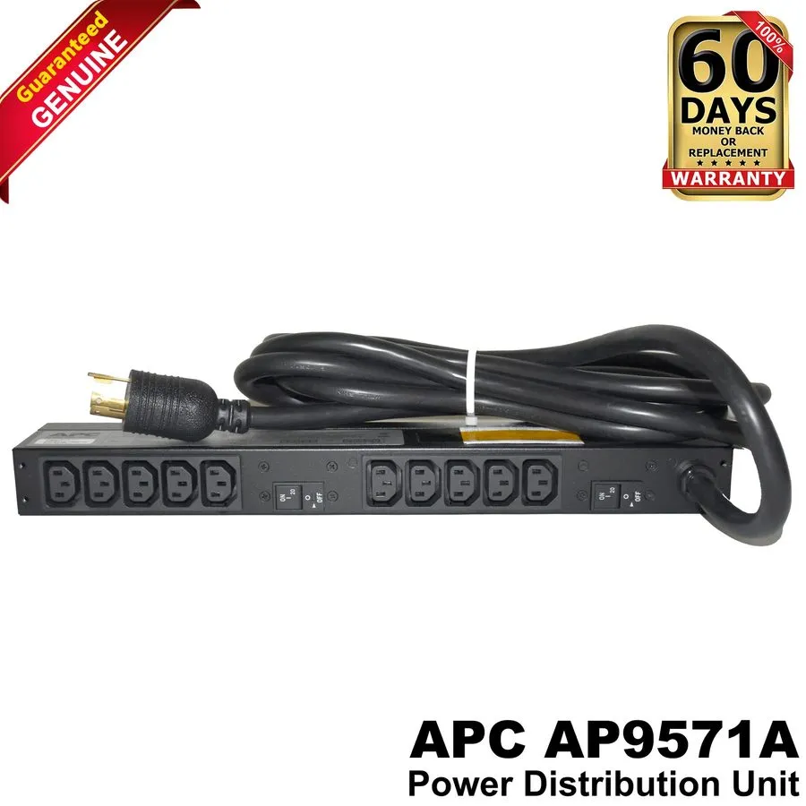 Блок розеток PDU APC AP9571A Basic Rack PDU 30A 208V 1U 10x C13 Outlets Power St