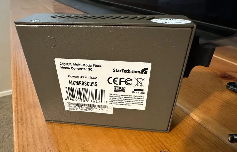 Медиаконвертер StarTech Gigabit Multi Mode Fiber Ethernet Media Converter SC-550