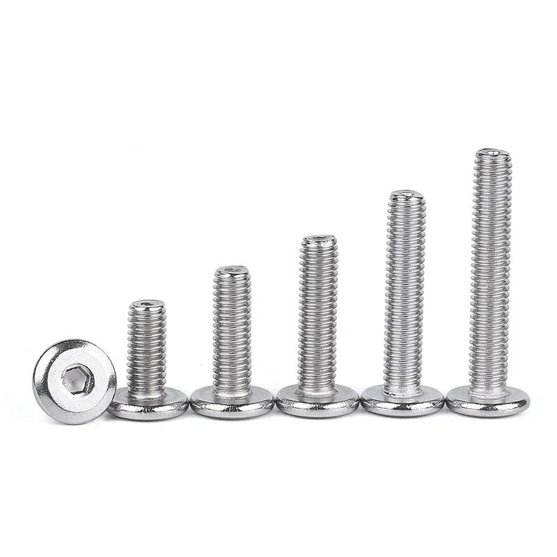 Режущий инструмент M2-M12 Furniture Connector Flat Head Allen Screws A2 Stainles
