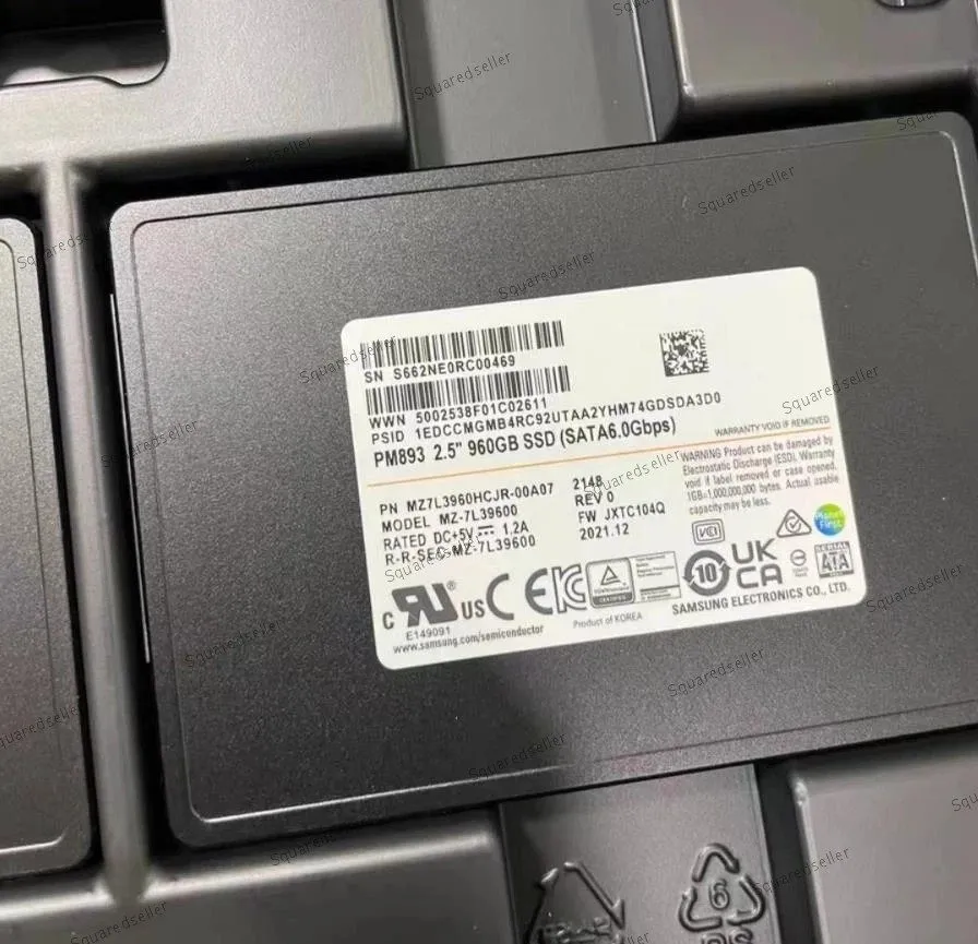 SSD-накопитель Samsung PM893 960GB SSD 2.5" SATA 6Gb/s MZ-7L39600 MZ7L3960HCJR-0