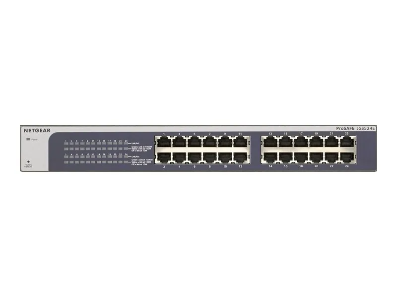 Коммутатор Netgear ProSafe Plus JGS524E 24-Port Gigabit Switch with Power Lead