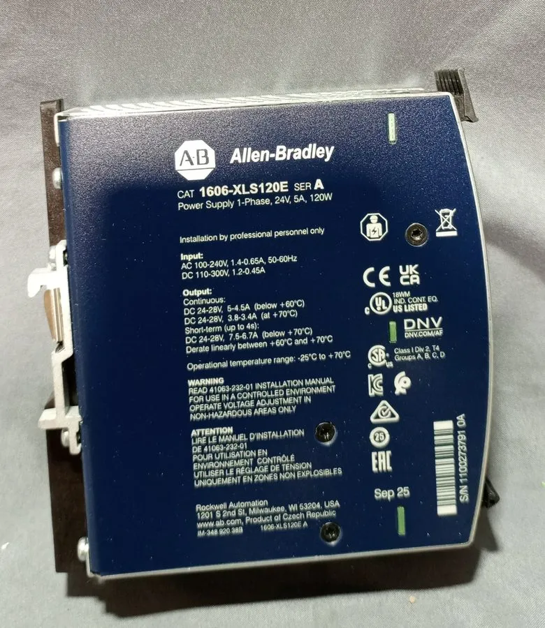 Блок питания Allen Bradley 1606-XLS120E Ser A 100-240 V
