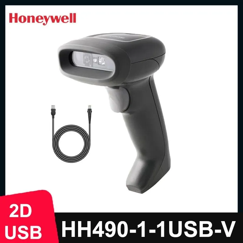 Сканер штрих-кода Honeywell HH490-1-1USB-V 2D Imager Handheld Barcode Scanner US