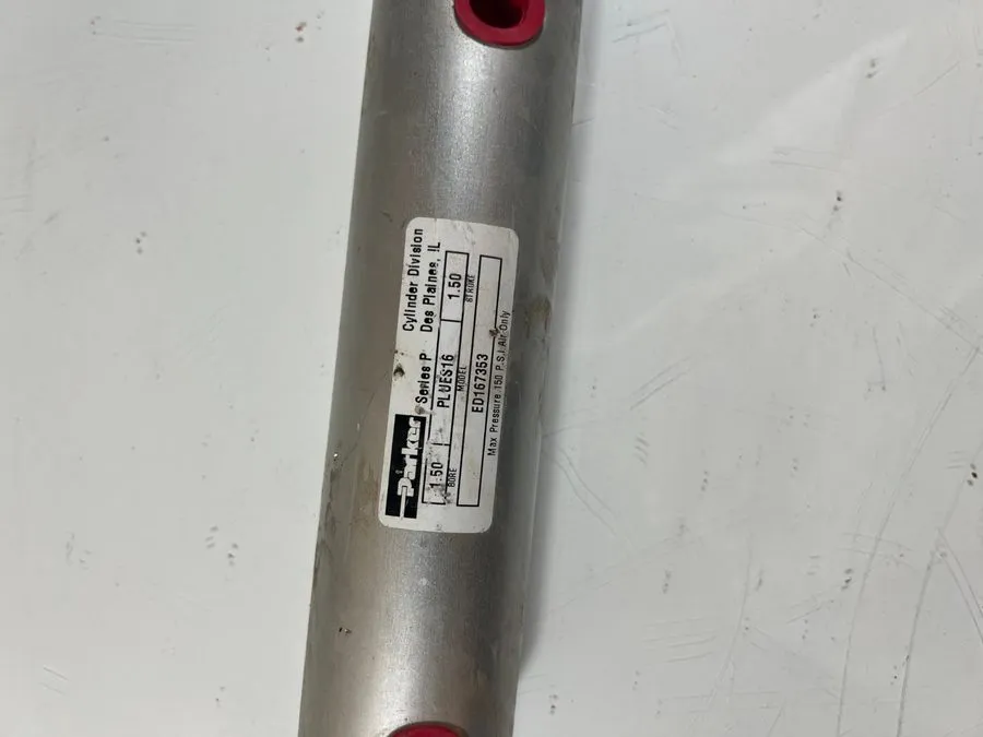 Пневмоцилиндр Parker 1.50 PLUES16 1.50 Pneumatic Cylinder 1.50" Bore 1.50" Strok — фото лота 1