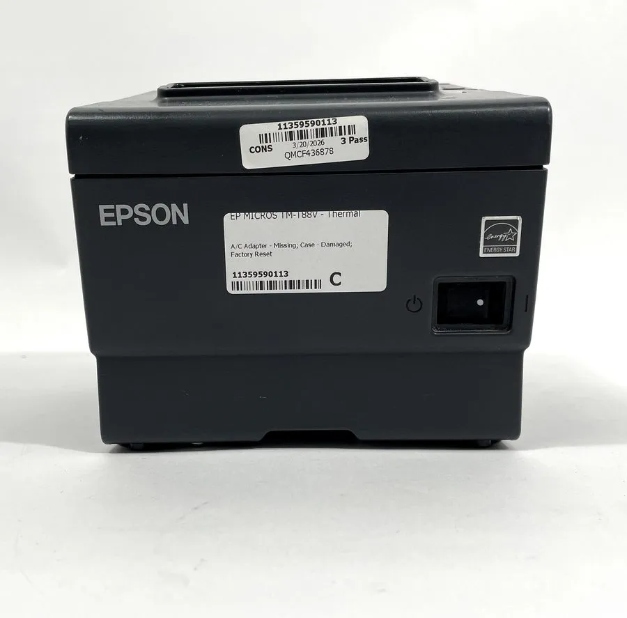 Принтер чеков Epson TM-T88V Thermal Receipt Printer, USB and Serial Interfaces