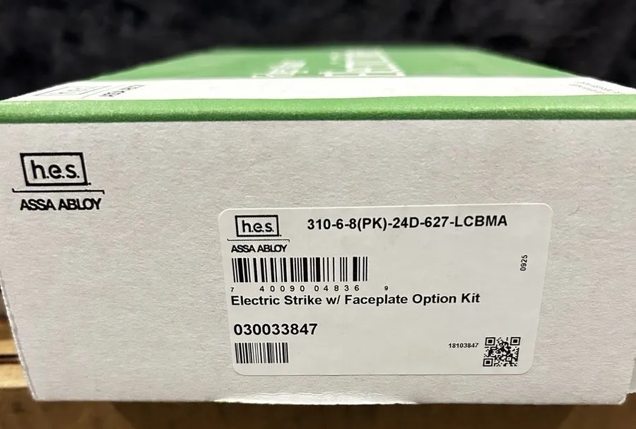 Оборудование видеонаблюдения Assa Abloy HES Folger Adam 310-6-8-PK-24D-627-LCBMA — фото лота 1
