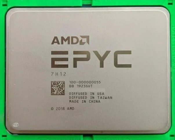 Процессор AMD EPYC 7H12 64core 128threads 256MB 2.60GHz 280W SP3 CPU processor — фото лота 1