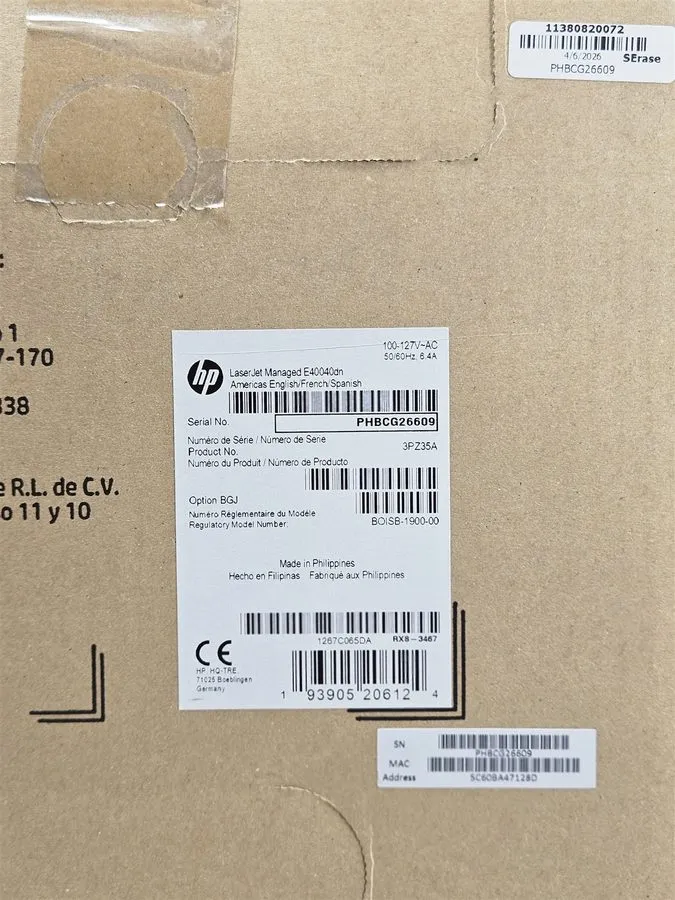 Лазерный принтер HP LaserJet Managed E40040dn Monochrome Laser Printer 3PZ35A w/