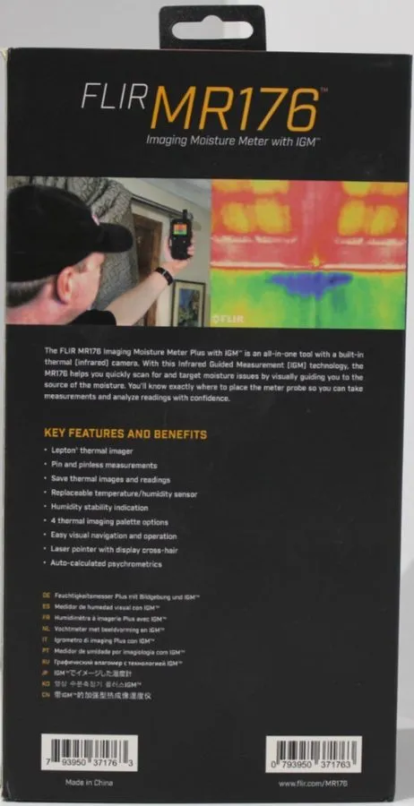 Тестер Flir MR176 IGM Moisture Meter with Replaceable Hygrometer