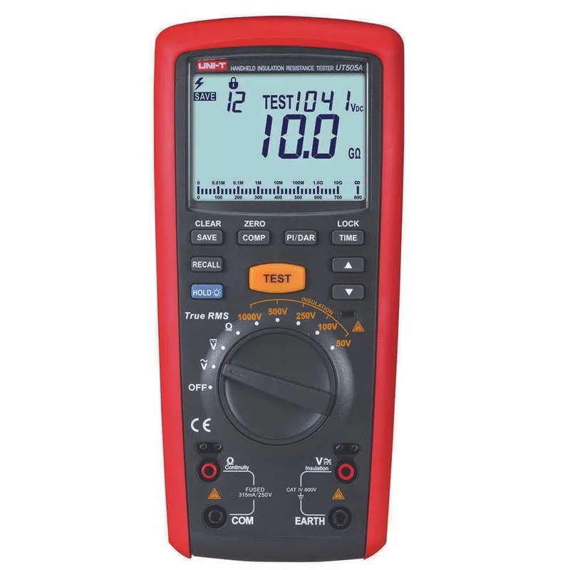 Тестер UT505A UNI-T 1000V Tester Multime Handheld True Megger Insulation Resista