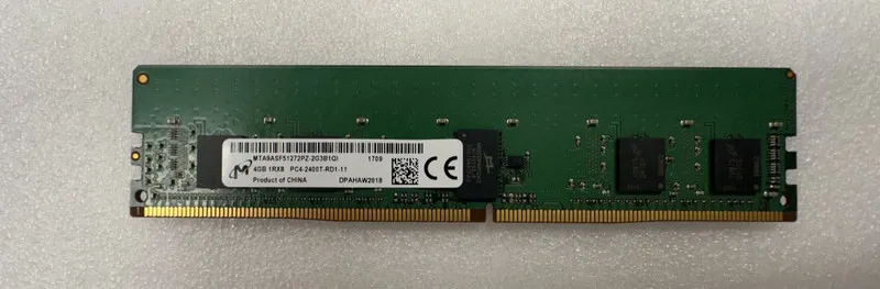 Модуль памяти Micron 4GB DDR4-2400 ECC Registered RDIMM RAM MTA9ASF51272PZ-2G3B1