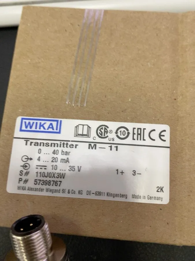 Датчик давления pressure transmitter M-11 0-40bar wika or.UPS