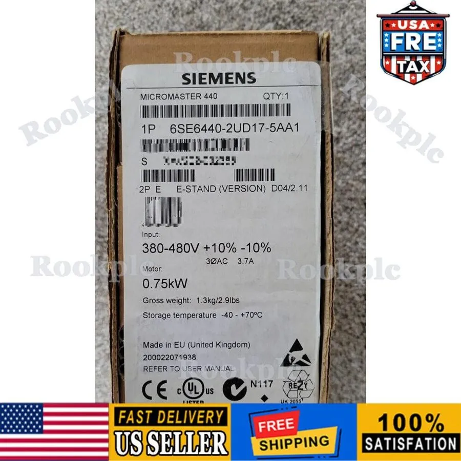 Частотный преобразователь Siemens 6SE6440-2UD17-5AA1 MICROMASTER440 without filt
