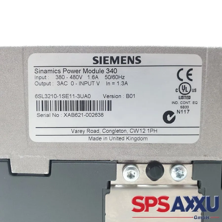 Частотный преобразователь SIEMENS Sinamics 6SL3210-1SE11-3UA0 Power Module 340 — фото лота 1