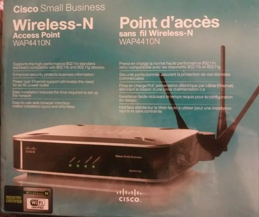 Точка доступа Wi-Fi Cisco WAP4410N Wireless-N Access Point PoE/Advanced Security