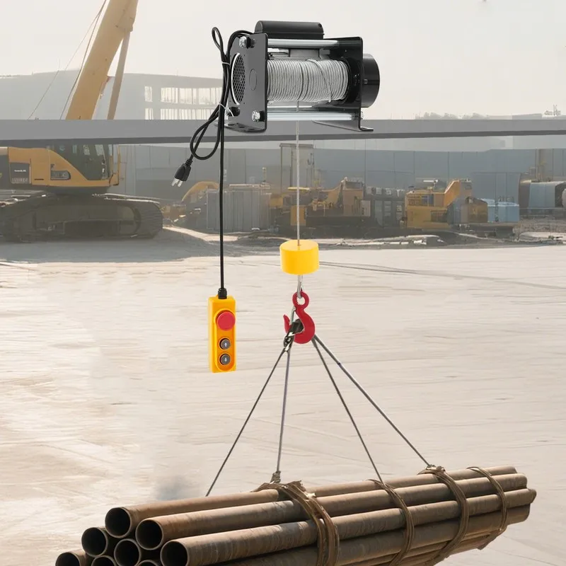 Таль Electric Hoist Winch Wired Electric Lifting Hoist & Remote Control 400kg/88