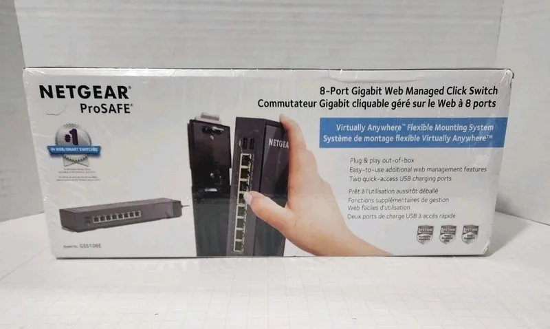 Коммутатор Netgear ProSafe GSS108E 8-Port Gigabit Managed Network Switch