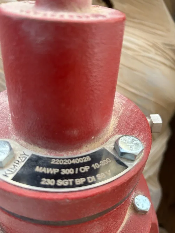 Клапан KIMRAY 2"FNPT Pneumatic Back Pressure Regulator Valve MAWP 300/OP 10-300