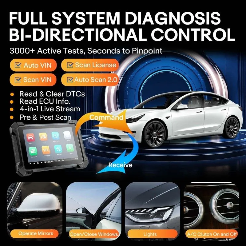 Диагностический сканер Autel MaxiCOM MK908 PRO II Scanner Diagnostic Upgraded of — фото лота 2
