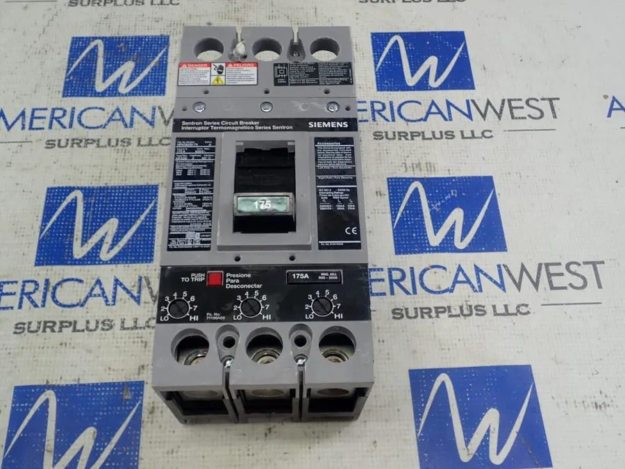 Автоматический выключатель SIEMENS SENTRON SERIES HFXD6 HFXD63B175 CIRCUIT BREAK