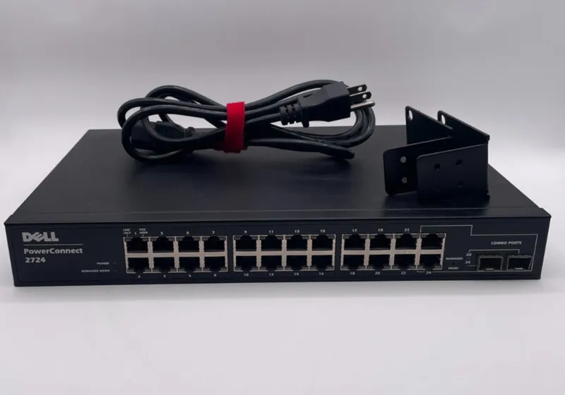 Коммутатор Dell PowerConnect 2724 24-Port Gigabit Web-Managed Network Switch 1U