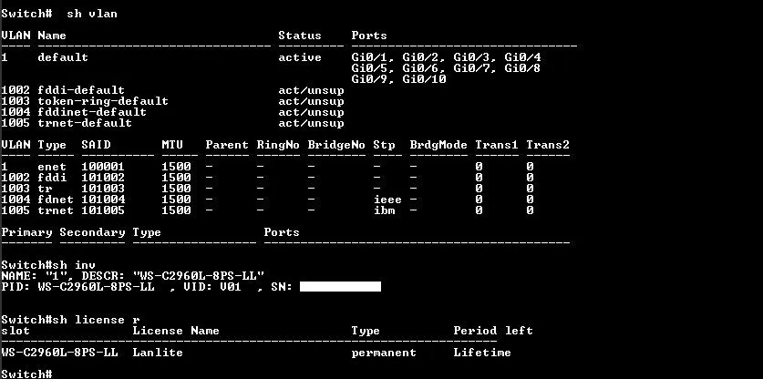 Коммутатор Cisco WS-C2960L-8PS-LL 8-Port Small 1U Managed Gigabit PoE Network Sw