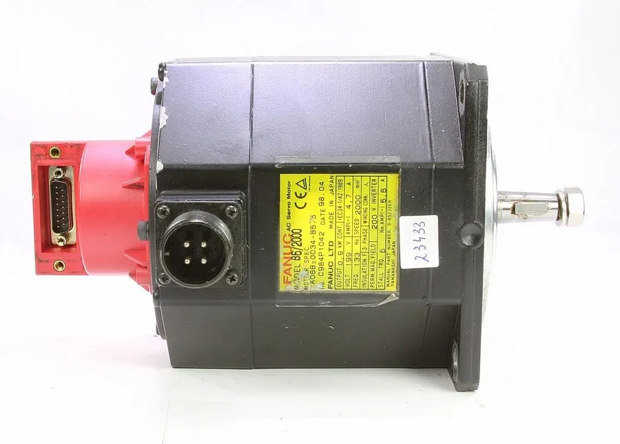 Серводвигатель FANUC A06B-0034-B575 beta6/2000 AC Servo Motor 0.9kW 6Nm 2000rpm 