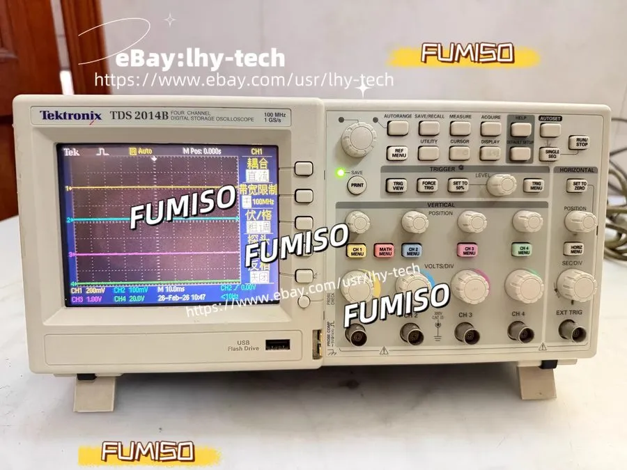 Осциллограф Tektronix TDS2014B 100MHz 4 Channel 1GS/s Color Oscilloscope Digital