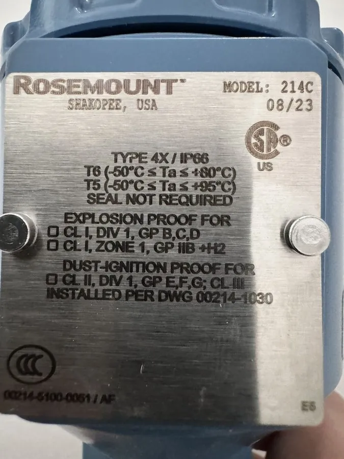 Датчик температуры Rosemount 214c Model 214CRTSMB1S4E0032SLE5AR1C1B1UAE025TB Sen — фото лота 2