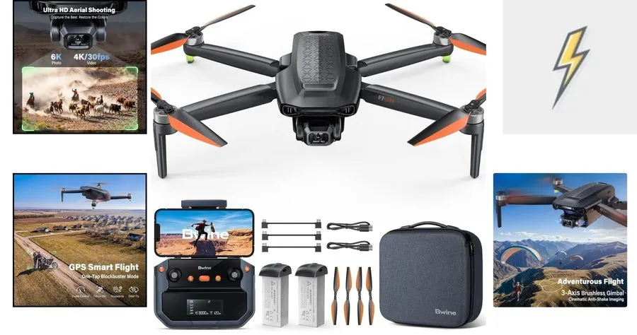 Дрон 6K Camera Drone with 70-Minute Flight & 3-Axis Gimbal — фото лота 1