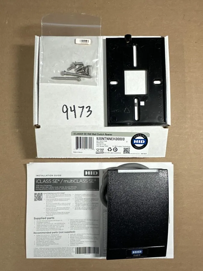 Оборудование видеонаблюдения HID iCLASS SE R40 Wall Switch er 920NTNNEK00000 RFI