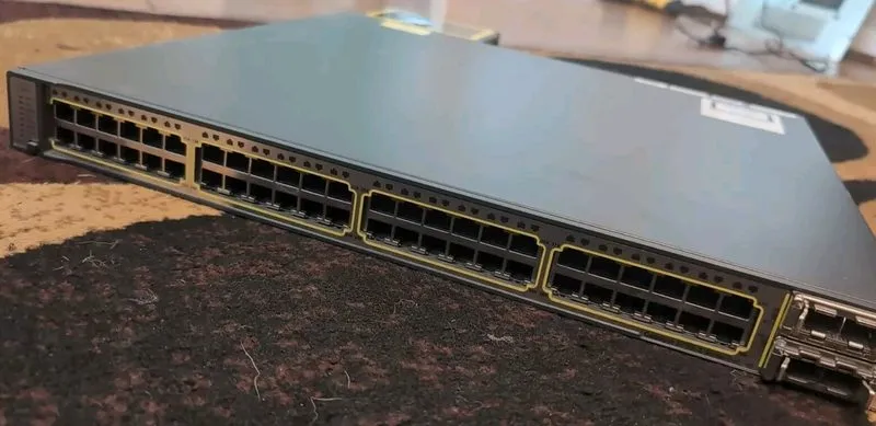 Коммутатор Cisco Catalyst WS-C3750E-48PD-SF 48-Port Gigabit PoE 2x 10GbE X2 Swit — фото лота 1