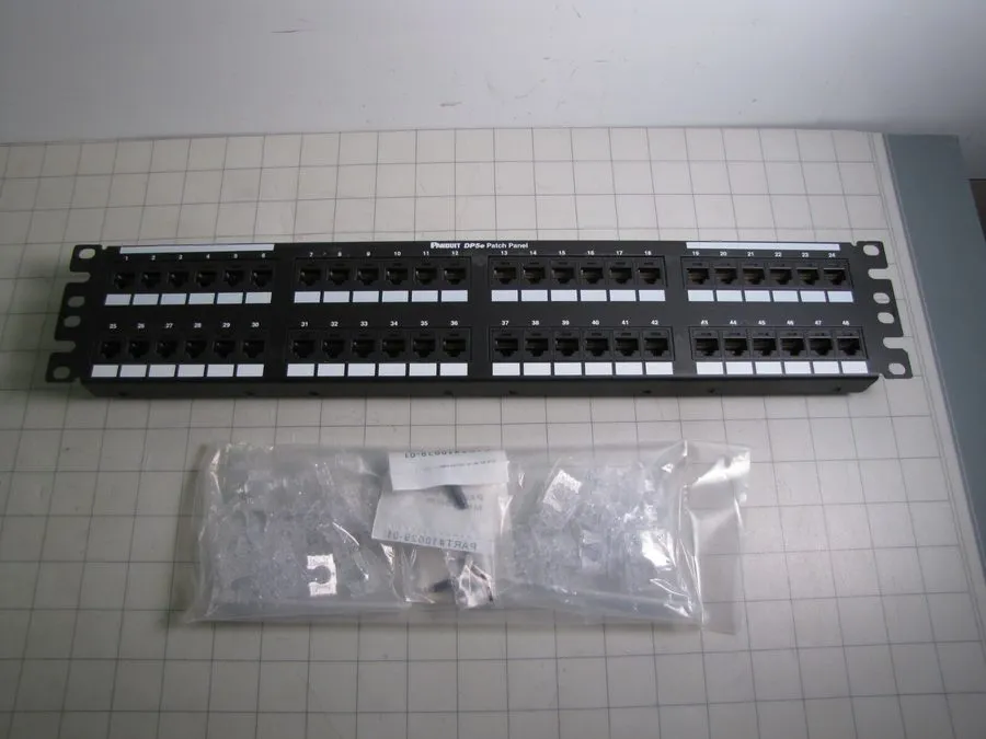 Патч-панель Panduit DP485E88TGY Punchdown Patch Panel Category 5E Flat 48-Port 2
