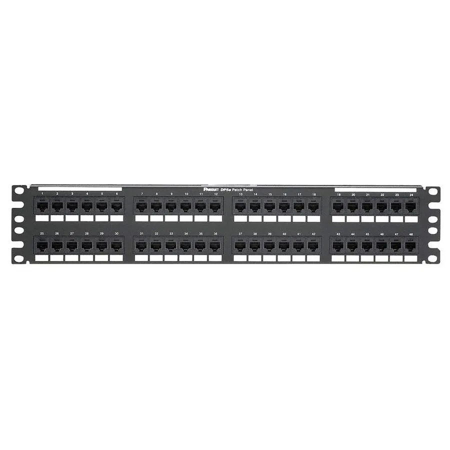 Патч-панель Panduit DP485E88TGY Punchdown Patch Panel Category 5E Flat 48-Port 2