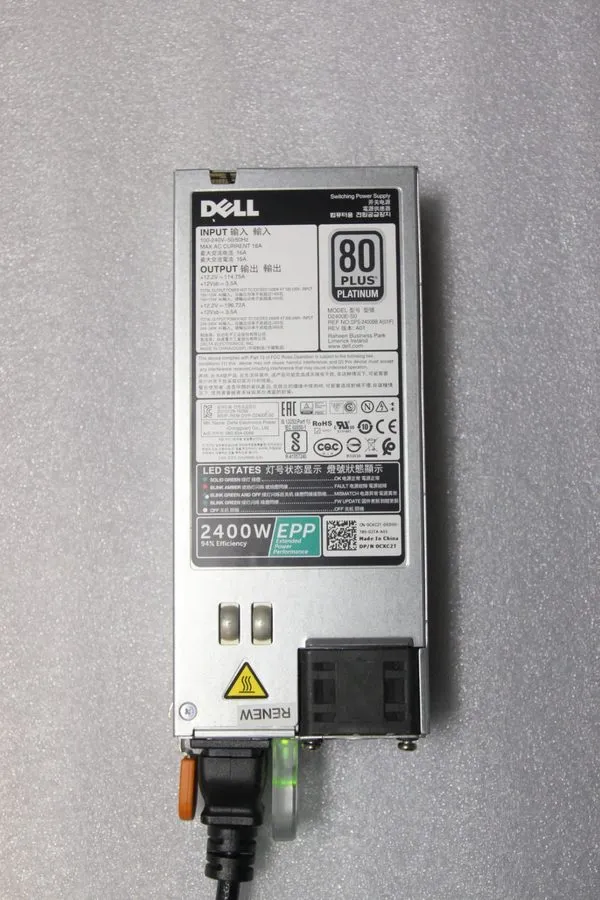 Блок питания Dell D2400E-S0 2400W Power Supply — фото лота 1