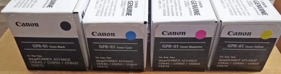 Георадар Canon GPR-61 Toner Cartridge Set C,Y,M,B High Yield Complete