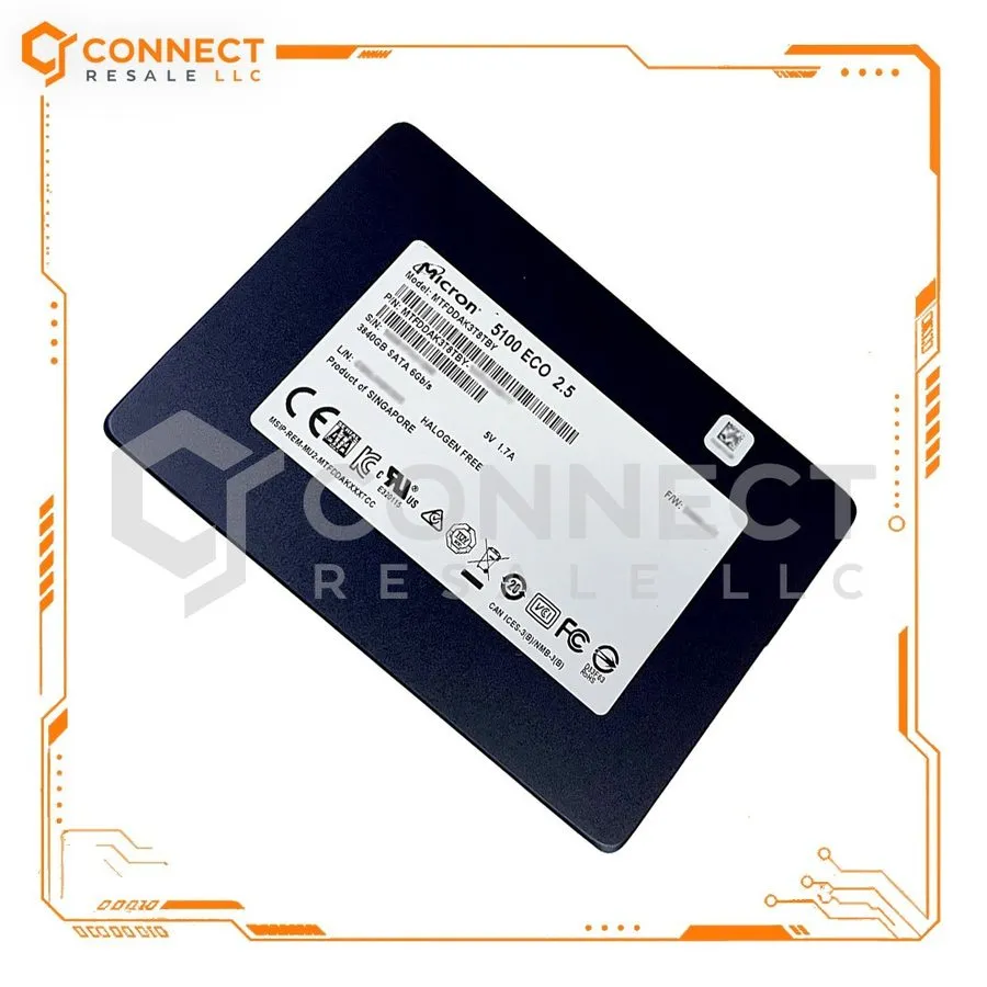 SSD-накопитель Micron 5100 ECO 3.84TB SATA 6Gb/s 2.5" SSD 0VFR02 MTFDDAK3T8TBY