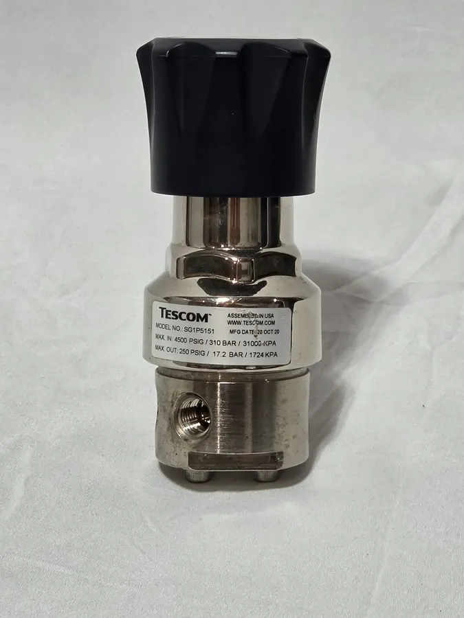 Трубопроводная арматура Tescom SG1P5151 Single Stage Gas Pressure Regulator 0-25 — фото лота 1