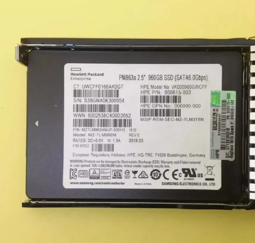Жёсткий диск P40503-B21 P41528-001 HPE 960GB SATA 6G 2.5" Gen10 Plus V2 Solid St