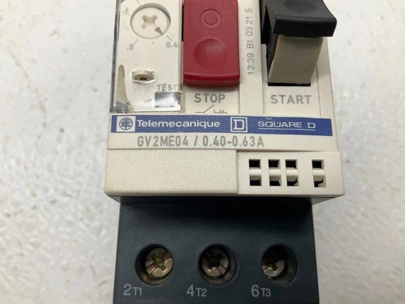 Автоматический выключатель Telemecanique GV2ME04 Motor Circuit Breaker 0.4-0.63A