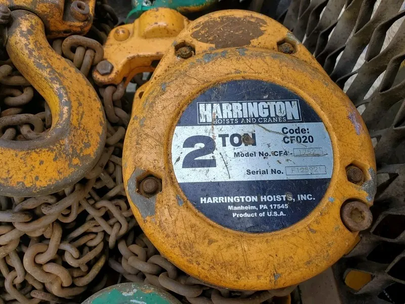 Таль Harrington 2 Ton Chain Hoist 20 Ft Lift CF020-20 — фото лота 2