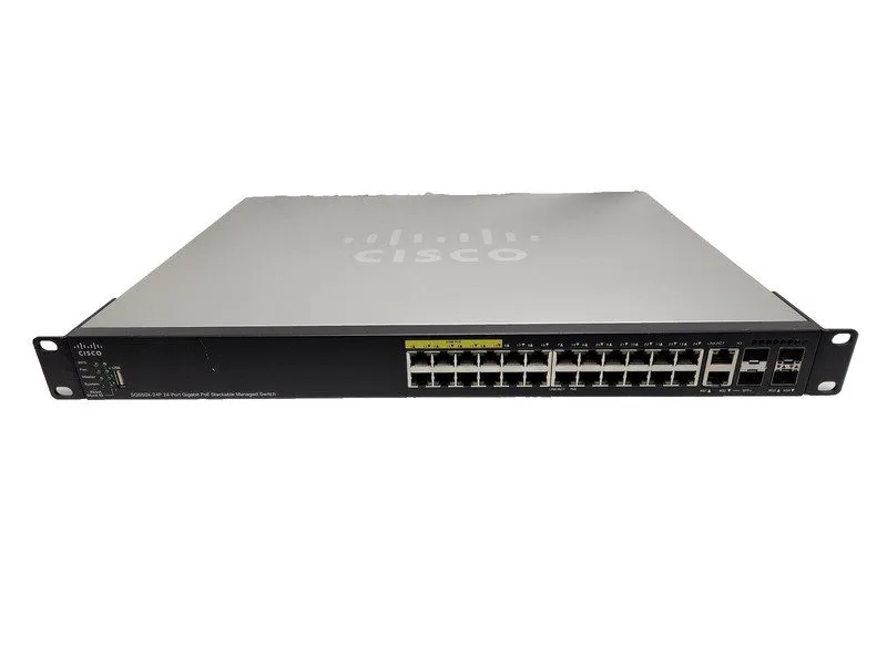 Коммутатор Cisco SG550X-24P-K9 24-Port Gigabit PoE+ Stackable Managed Switch