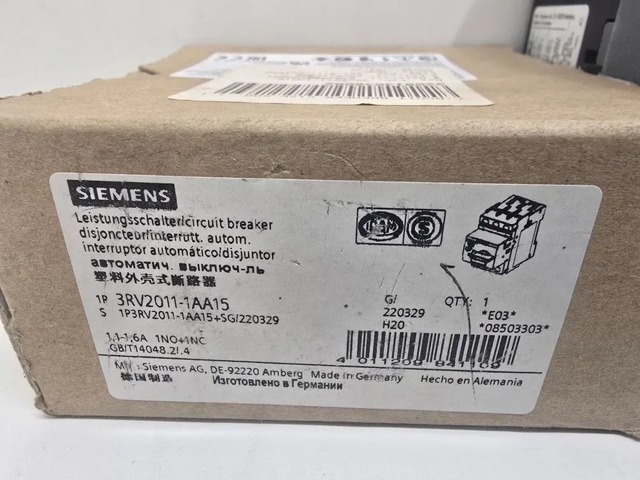 Автоматический выключатель Siemens 3RV2011-1AA15 Sirius Motor Protection Circuit