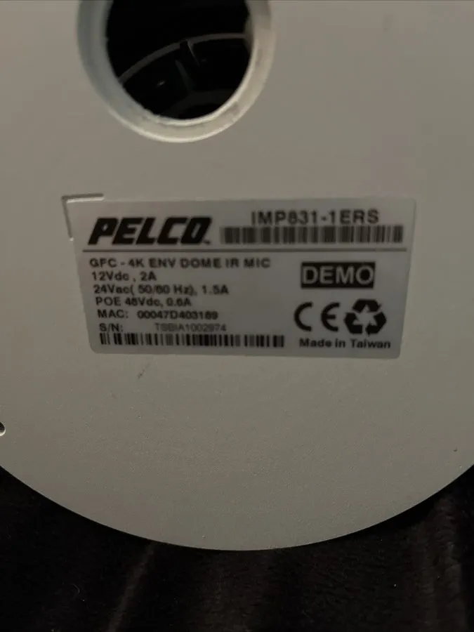 Камера PELCO IMP831-1ERS 4K UHD IR OUTDOOR IP CAMERA MOTORIZED ZOOM $1740 — фото лота 3